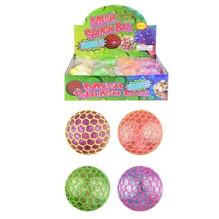 ŚWIECĄCA PIŁKA SQUISHY &ndash; JASKRAWE KOLORY (12 szt.)