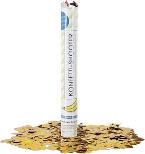 Armata konfetti Banan &ndash; Kolor: ż&oacute;łty - 40 cm - party popper (10 szt.)