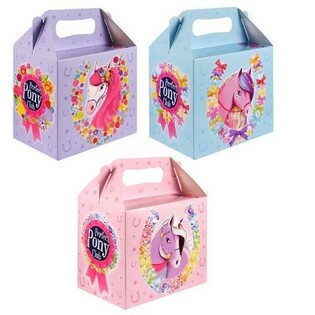 Pudełko na Zestaw dla Dzieci – Kucyki – 14 x 9,5 x 18 cm (6 szt.)