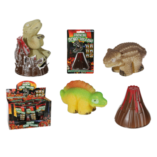 ROSNĄCY DINOZAUR W WULKANIE (12 szt.)