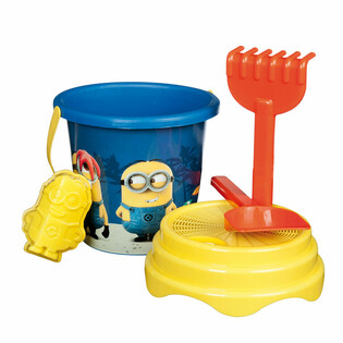 DUŻY 5-CZĘŚCIOWY ZESTAW PLAŻOWY MINIONKI (6 szt.)