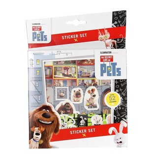 Zestaw Naklejek SECRET LIFE OF PETS 52 elementy (12 szt.)