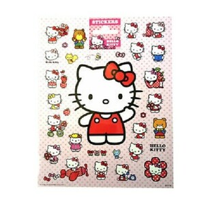 Duże Arkusze Naklejek Hello Kitty, 20x16 cm (10 szt.)