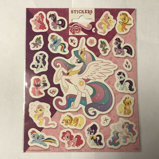 Duże arkusze naklejek My Little Pony, 20x16 cm (10 szt.)