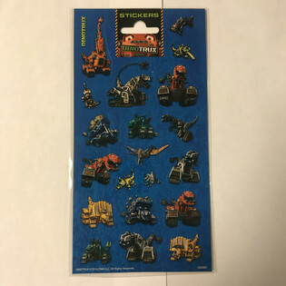 NAKLEJKI: DINOTRUX, Wym. 20 x 10 cm (10 szt.)