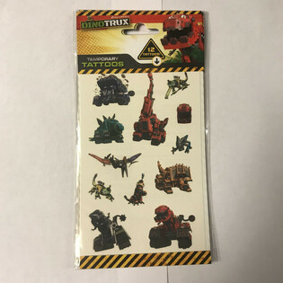 NAKLEJKI: DINOTRUX, Wym. 20 x 10 cm (10 szt.)