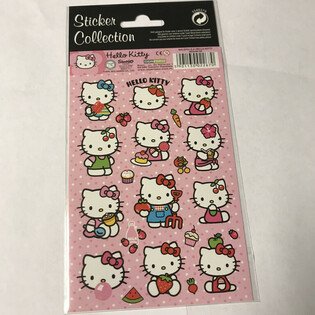 NAKLEJKI: HELLO KITTY, Wym. 20 x 10 cm (10 szt.)