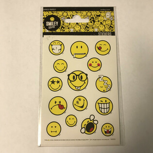 ARKUSZ NAKLEJEK: SMILEY'S, 16 x 9 cm (10 szt.)