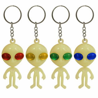 BRELOKI ALIEN GLOW IN THE DARK ŚWIECĄCE W CIEMNOŚCI (60 szt.)