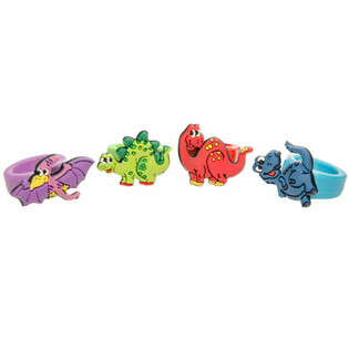 PIERŚCIONKI DINOZAURY (60 szt.)