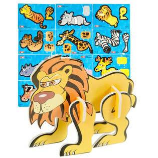 Puzzle 3D Dzikie Zwierzęta (48 szt.)