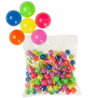 MIX PIŁECZKI KAUCZUKOWE KOLORY NEONOWE &Oslash; 2,7 Cm ( 100 szt.)