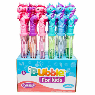 Duży Miecz do Puszczenia Baniek Jednorożec 38 cm w Stojaku (24 szt.)