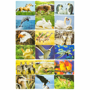 MIX Małe Puzzle Zwierzęta (72 szt.)