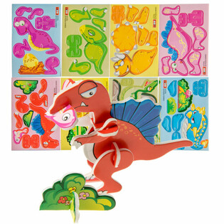 Puzzle 3D Dinozaury (48 szt.)