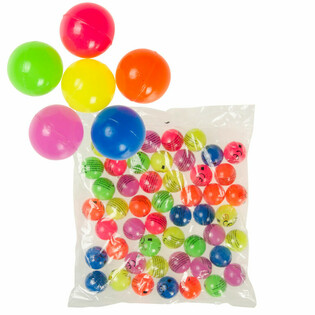 MIX PIŁECZKI KAUCZUKOWE KOLORY NEON &Oslash; 3,2 cm (50 szt.)