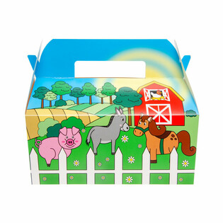 PUDEŁKO MENU FARMA - 22.5 x 12 x 9.5 Cm. (24 szt.)
