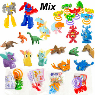 MIX ZABAWEK DO KAPSUŁ / LOTERII (200 szt.)