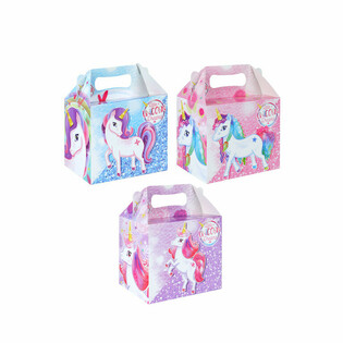 PUDEŁKO NA MENU – JEDNOROŻEC / UNICORN – 14 x 9,5 x 18 cm (12 szt.)