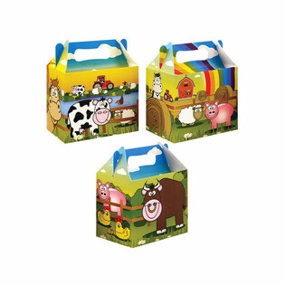 Pudełko na Zestaw Menu dla Dzieci Gospodarstwo &ndash; 14 x 9,5 x 18 cm (12 szt.)