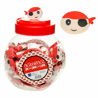 Gumki do Mazania Pirat w Słoiku (100 szt.)