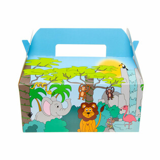 PUDEŁKO MENU JUNGLE - 22,5 x 12 x 9,5 cm (24 szt.)