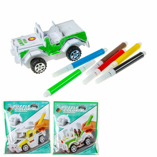 Puzzle 3D Zbuduj i Pokoloruj Własny Samochód (12 szt.)