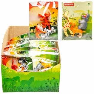 3 dzikie zwierzęta w woreczku (60 szt.)