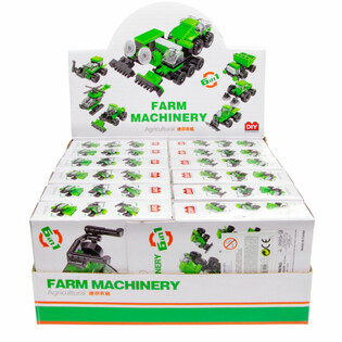 KLOCKI BRICKS - POJAZDY ROLNICZE (12 szt.)