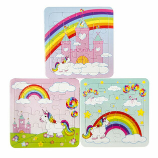 MIX Puzzle Jednorożec - 14 x 14 cm (50 szt.)