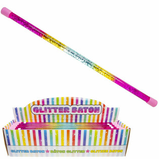 Tęczowa R&oacute;żdżka Brokatowa w Ekspozytorze (36 szt.)