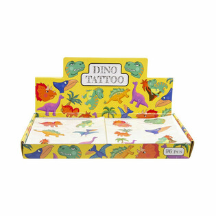 Ekspozytor Tatuaży Dinozaury Fun (96 Sztuk)