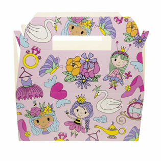 Pudełko Menu Księżniczka - Pudełka dla Dzieci - 22,5 x 12 x 9,5 cm (24 szt.)