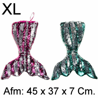 Poduszka XL Pluszowy Ogon Syreny - 45 cm - Mix Kolor&oacute;w (4 szt.)