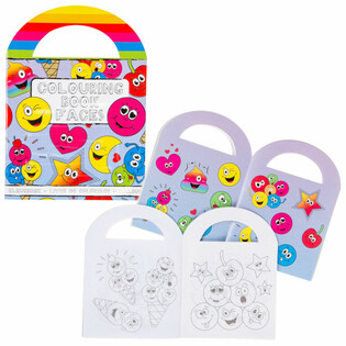Małe kolorowanki Smiley z naklejkami (48 szt.)