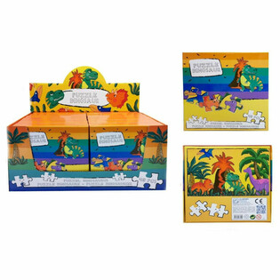Puzzle Dinozaury 48 Element&oacute;w - Ekspozytor (12 sztuk)
