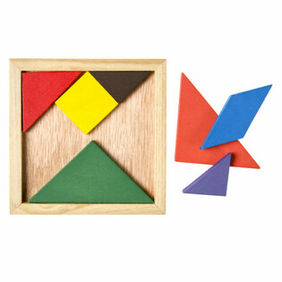 Zestaw drewnianych puzzli Tangram (12 sztuk)
