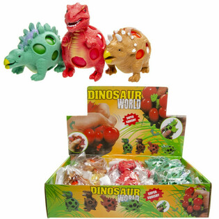 Gniotek dinozaur w siatce (Squishy Mesh) - Display (12 szt.)