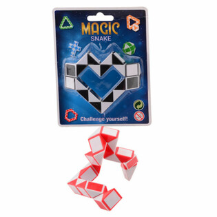 MAGIC SNAKE - WĄŻ PUZZLE 3D NA KARCIE (24 szt.)