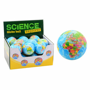 SCIENCE EXPLORER - Piłka Piankowa Globus &Oslash;6 cm (18 sztuk w displayu)