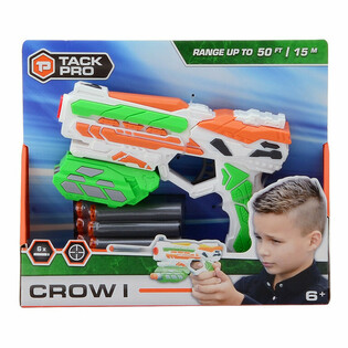Pistolet Tack Pro Crow I z 6 Miękkimi Rzutkami