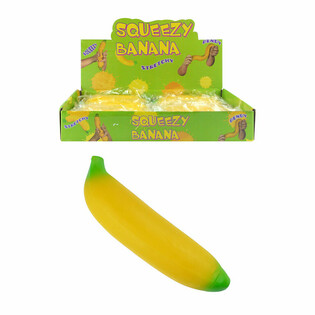 Gniotek Banan - 18 cm (Ekspozytor 12 szt.)