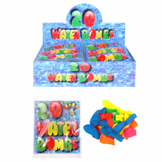 Display z 48 woreczkami bomb wodnych (20 sztuk w woreczku)