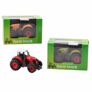 FARM MASTERS - TRAKTOR DIE-CAST W PUDEŁKU PREZENTOWYM (12 szt.)
