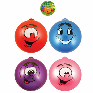 Piłka Smiley Face &Oslash; 23 cm z haczykiem (12 szt.)