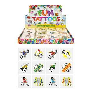 FUN TATTOO'S - Ekspozytor Piłka Nożna (48 Opakowań po 12)