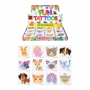 TATUAŻE FUN - DISPLAY PSY I KOTY (48 OPAKOWAŃ)