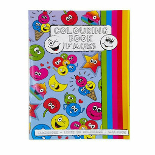 Kolorowanka A4 Smiley z Naklejkami (12 Sztuk)