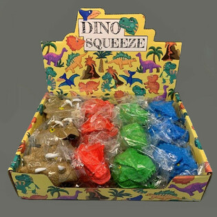 Dinozaury Gniotki Squeeze w Wyświetlaczu (12 sztuk)