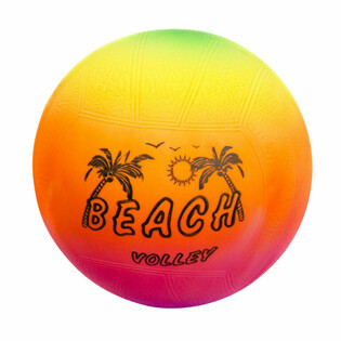 PIŁKA SIATKOWA PLAŻOWA, 23 CM - TĘCZOWE KOLORY (10 szt.)
